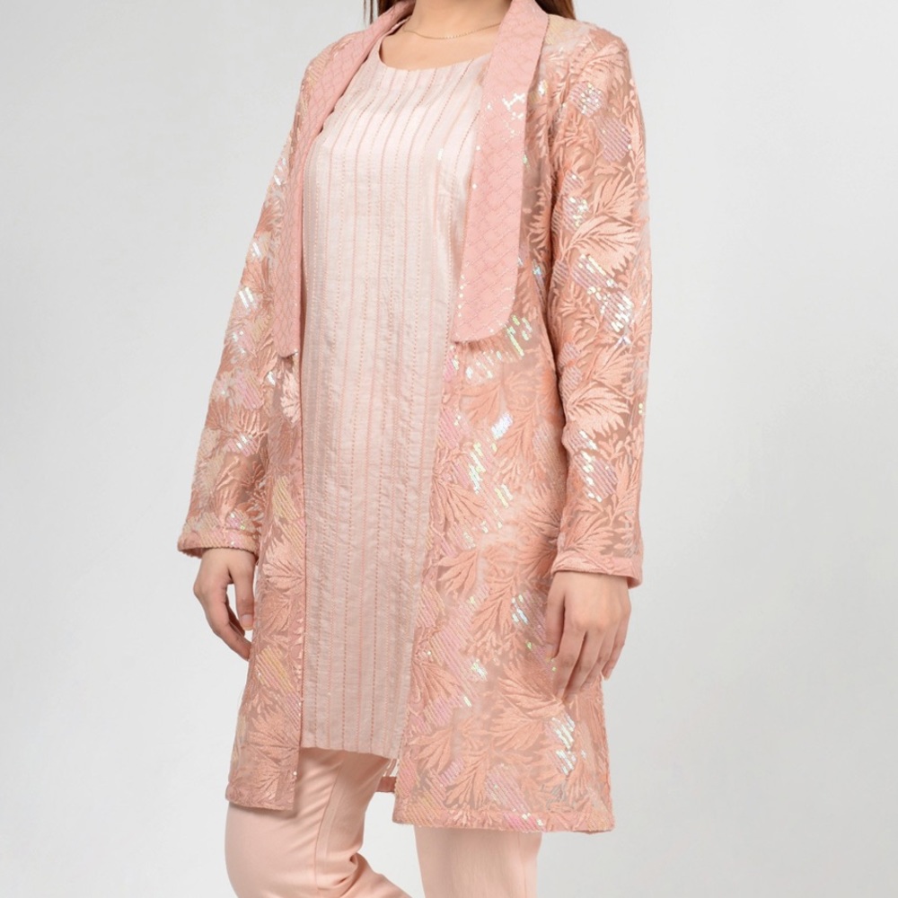 ⚡️Pink Sequin Cardigan & Blouse